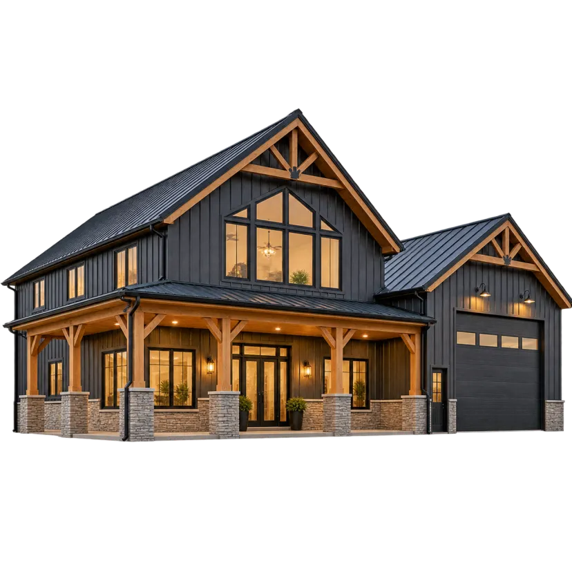 Barndominium new home construction by Day One Specialties