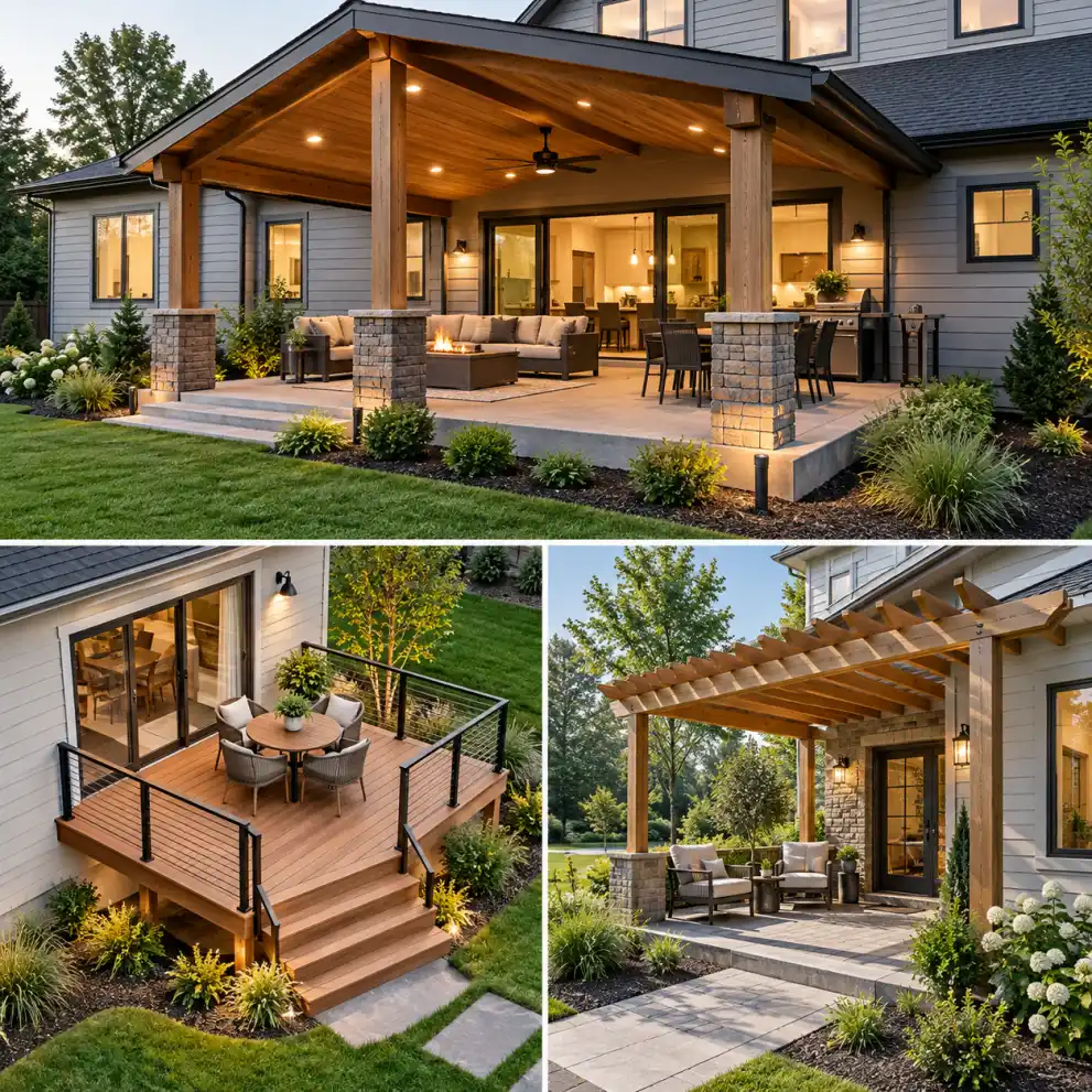 Custom patios built by Day One Specialties in Alexander NY