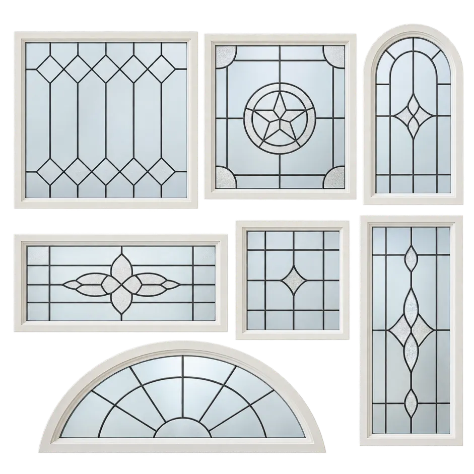 Unique decorative glass designs for residential construction